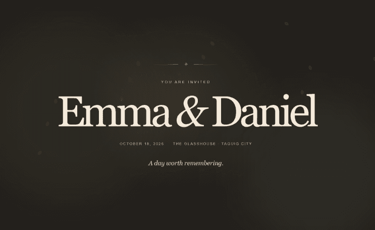 Emma & Daniel - Wedding Website